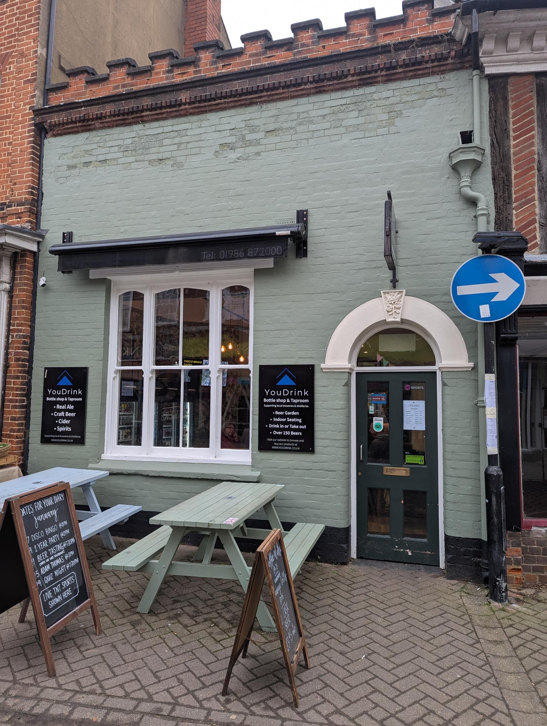 YouDrink Bottle Shop & Taproom Halesworth 180125.jpg. (Pub, External, Key). Published on 19-01-2025