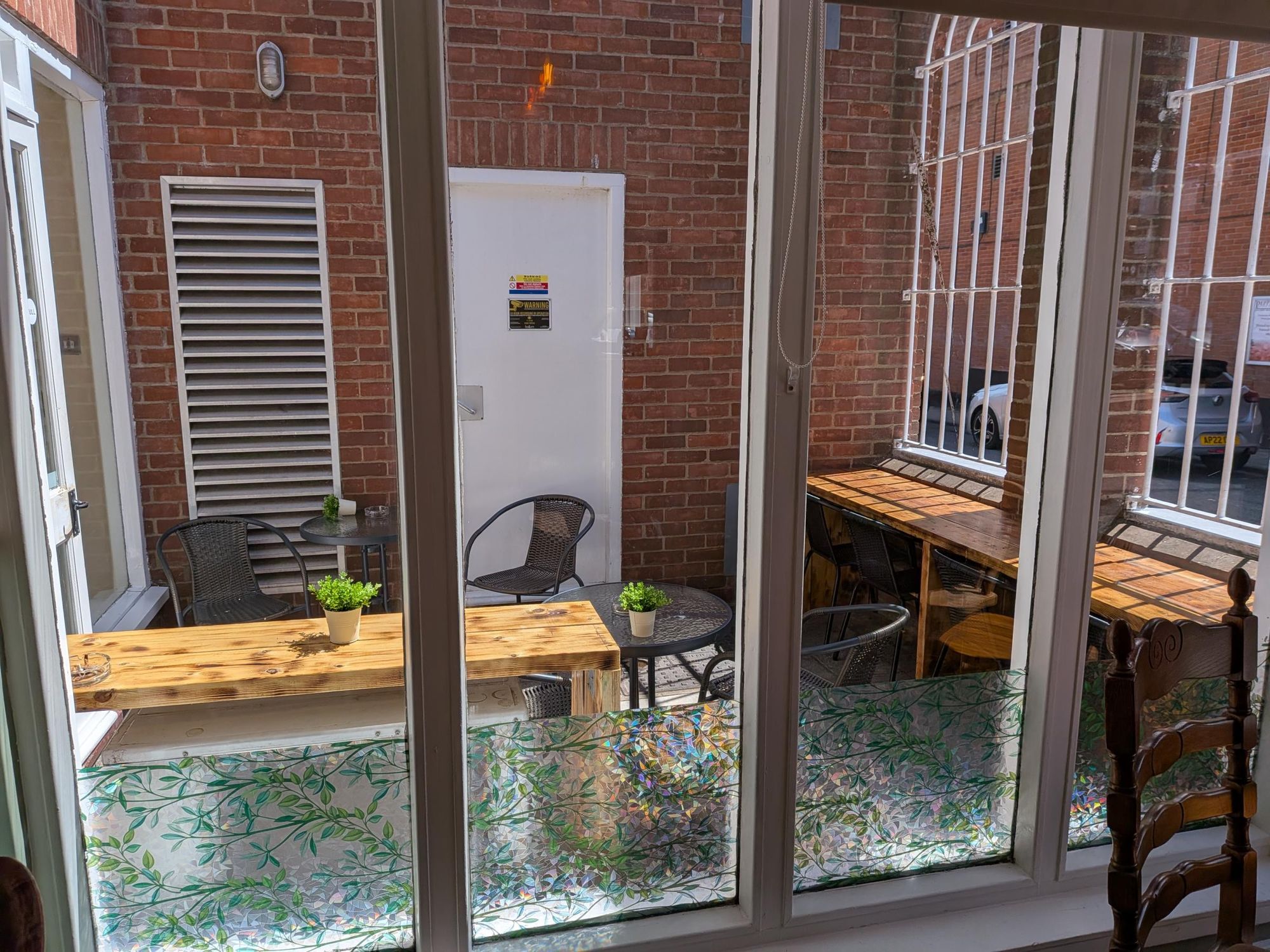 Old Tap, Beccles smoking area 040626.jpg. (Pub, External, Garden). Published on 05-06-2026