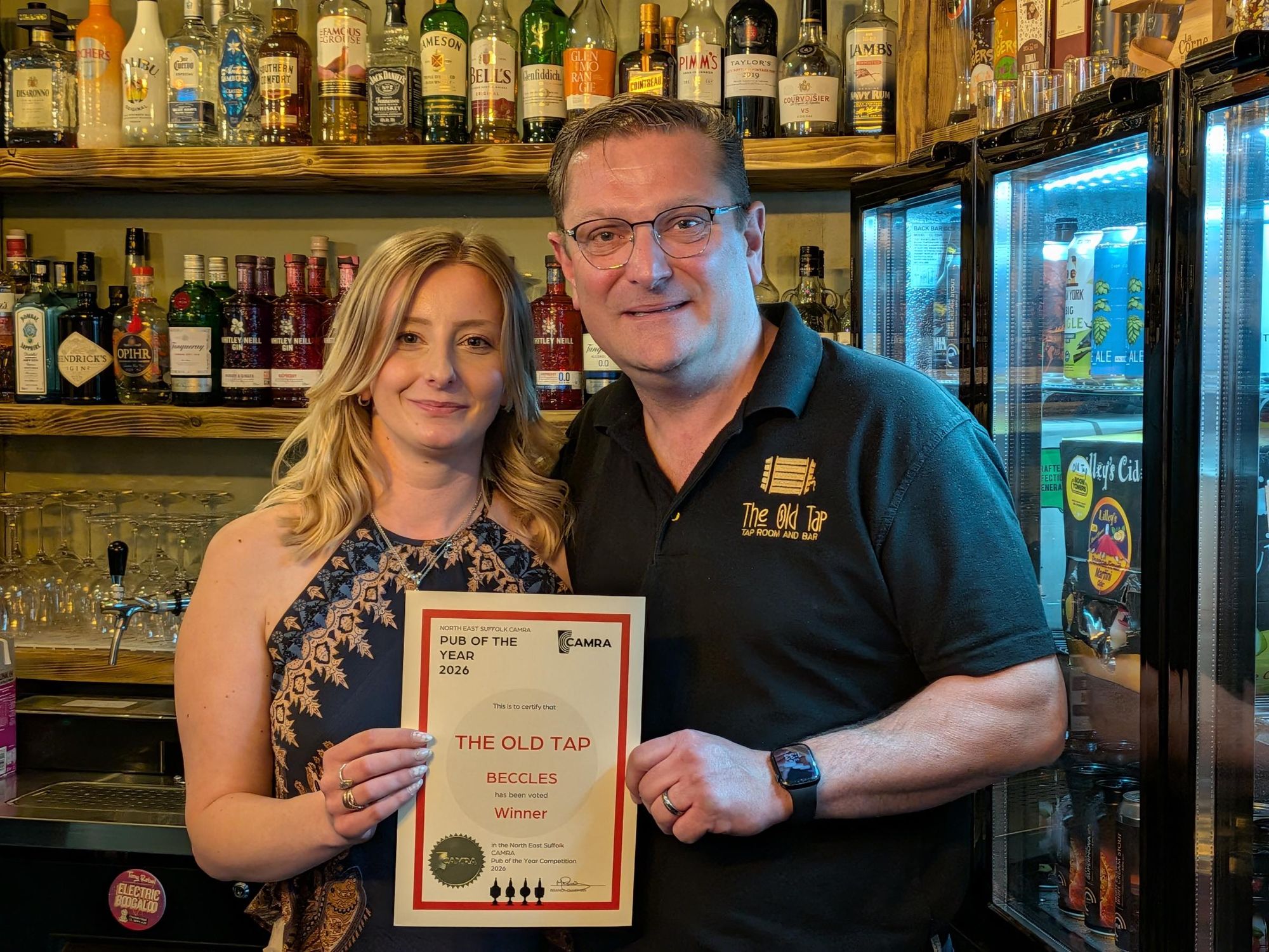 Old Tap, Beccles owners 160526. (Publican, Award). Published on 18-05-2026