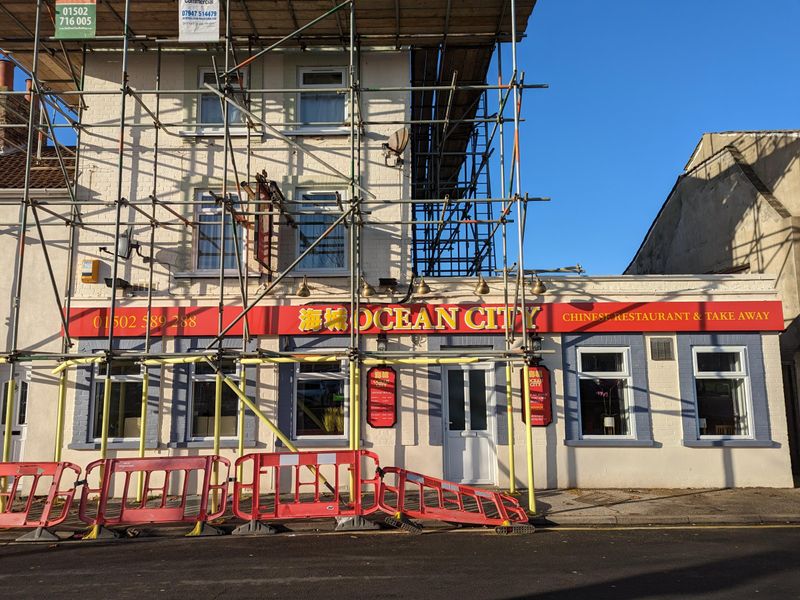 Ocean City formerly Hearts of Oak Lowestoft 110123. (External, Restaurant, Key). Published on 12-01-2023