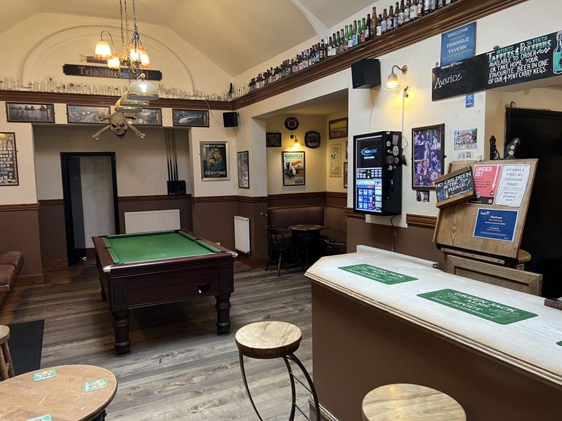 Triangle Tavern Lowestoft back bar 250524 SW.jpeg. (Pub, Bar). Published on 25-05-2024 