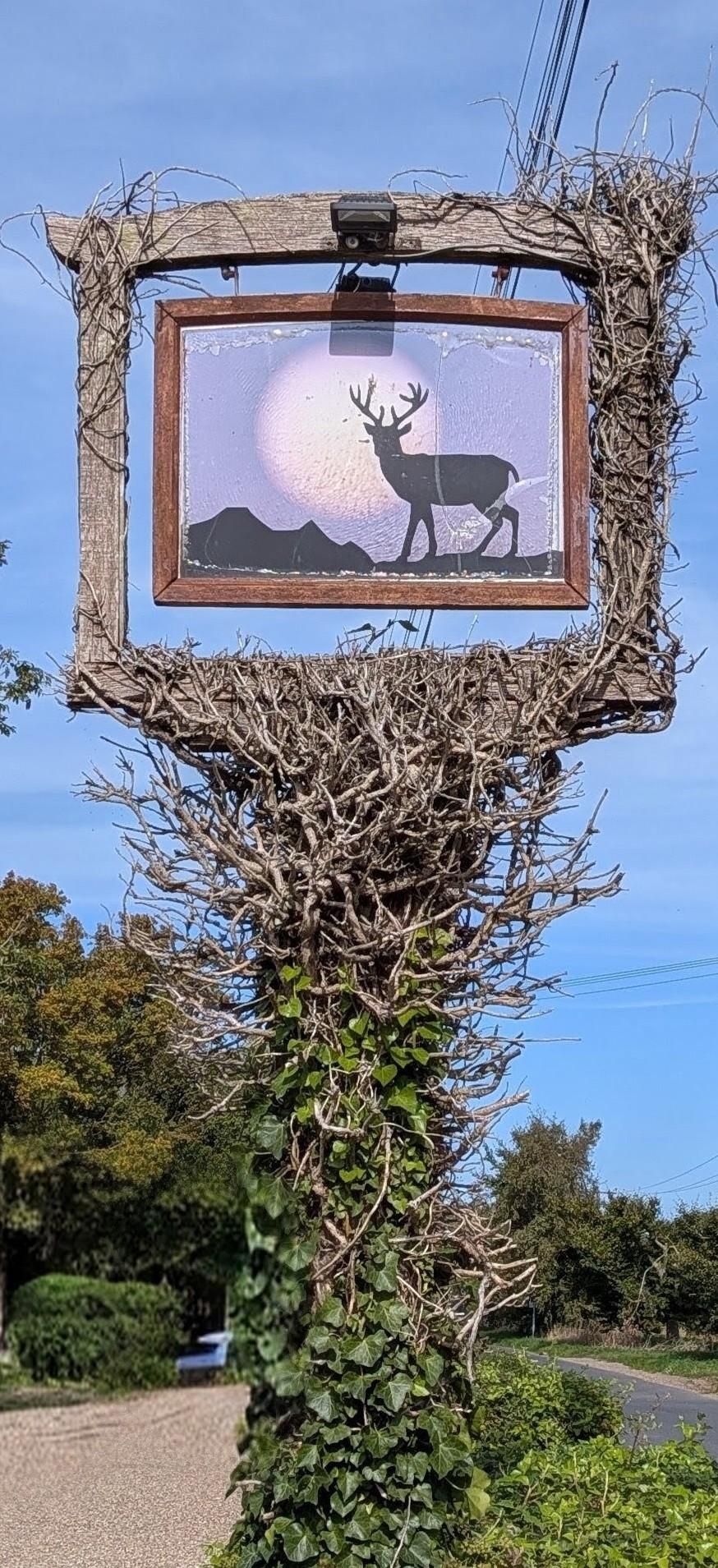 Buck Rumburgh pub sign 260926. (Pub, External, Sign). Published on 27-09-2026