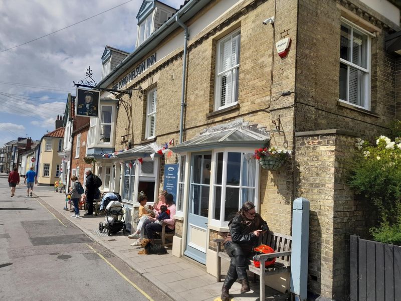 Lord Nelson, Southwold 10.6.22. (Pub, External, Sign, Customers). Published on 25-06-2022 