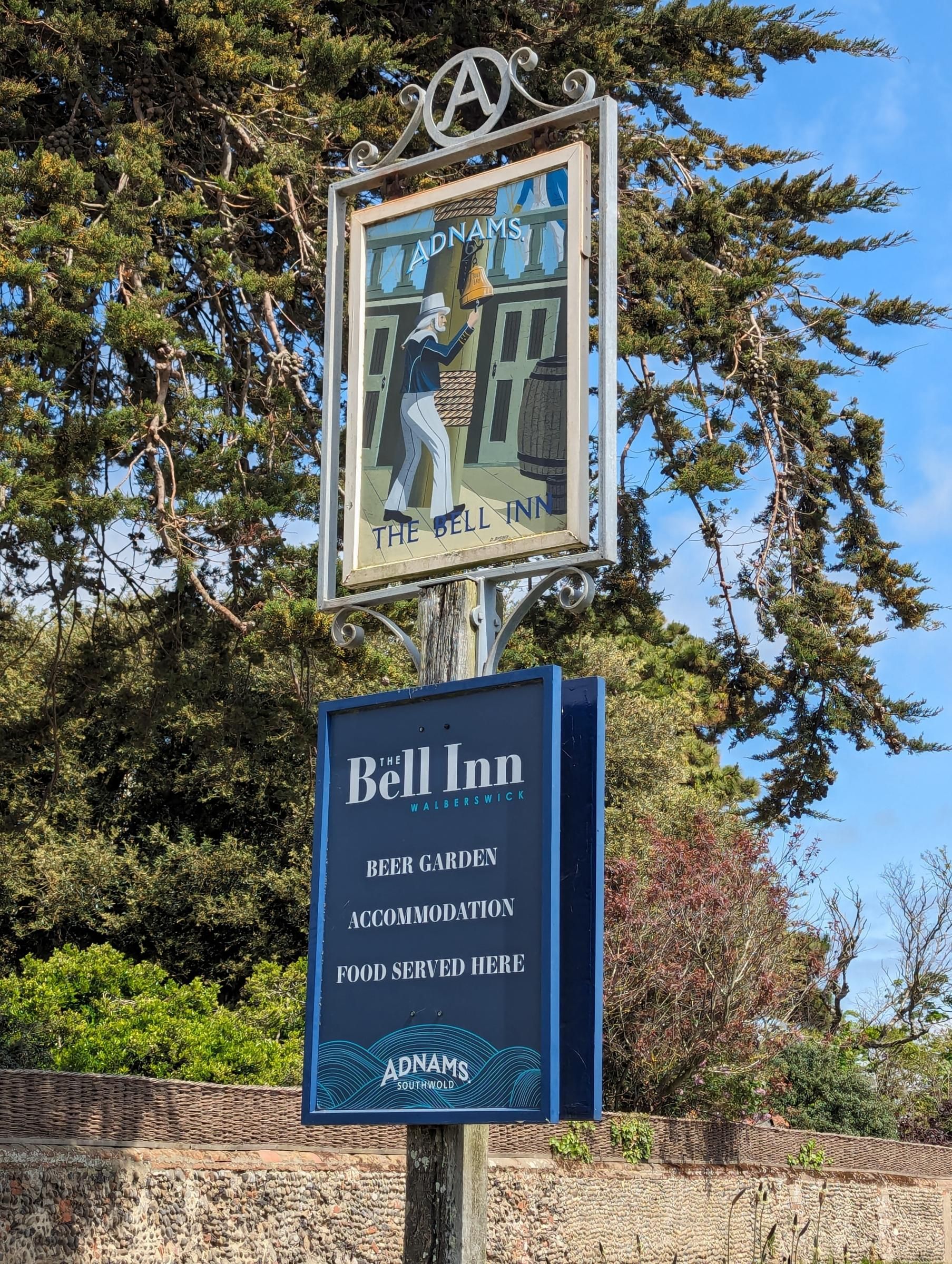 Bell Inn Walberswick pub sign 080524. (External, Sign). Published on 09-05-2024