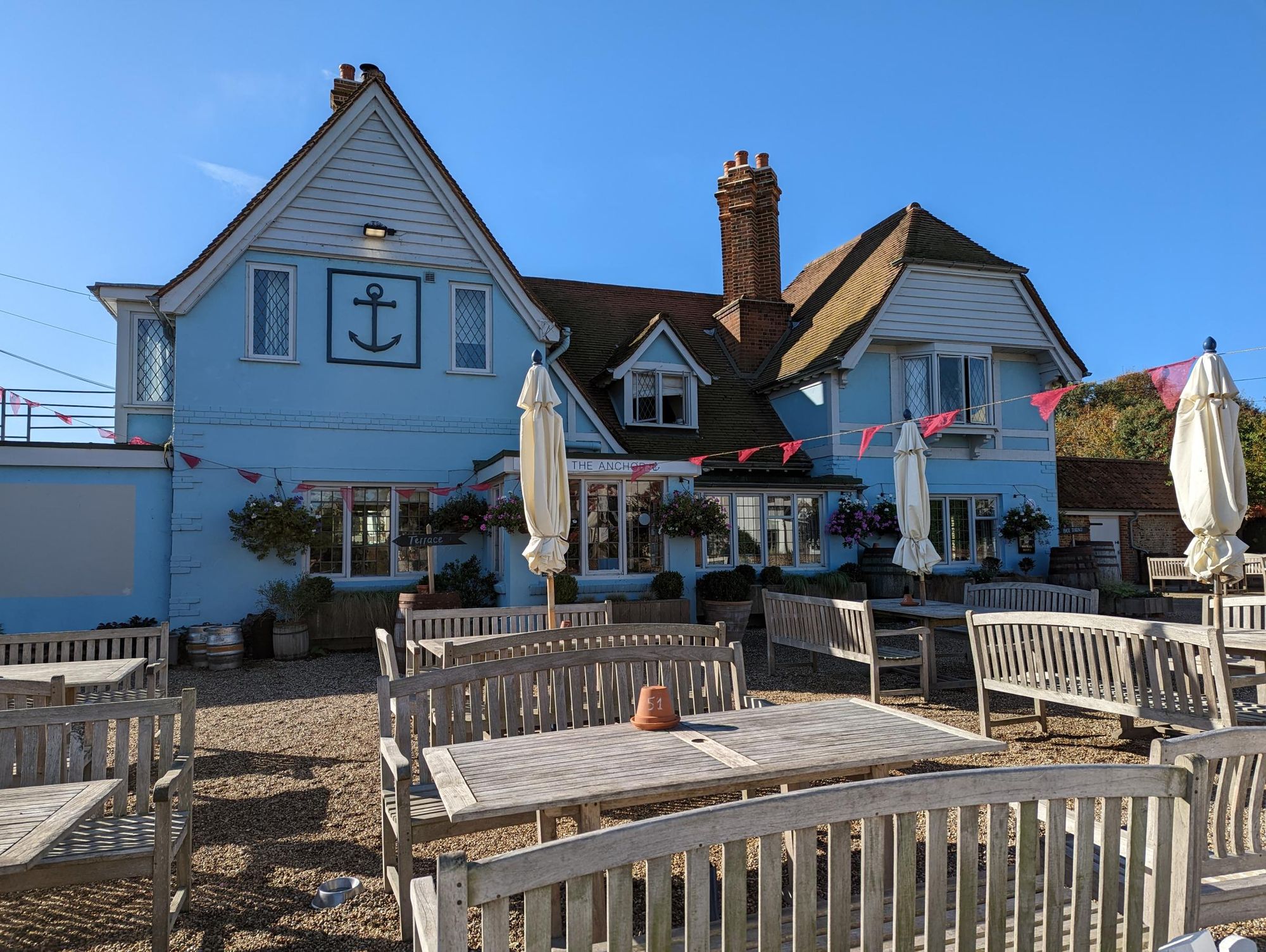 Anchor Walberswick front garden 111022. (Pub, External). Published on 12-10-2022