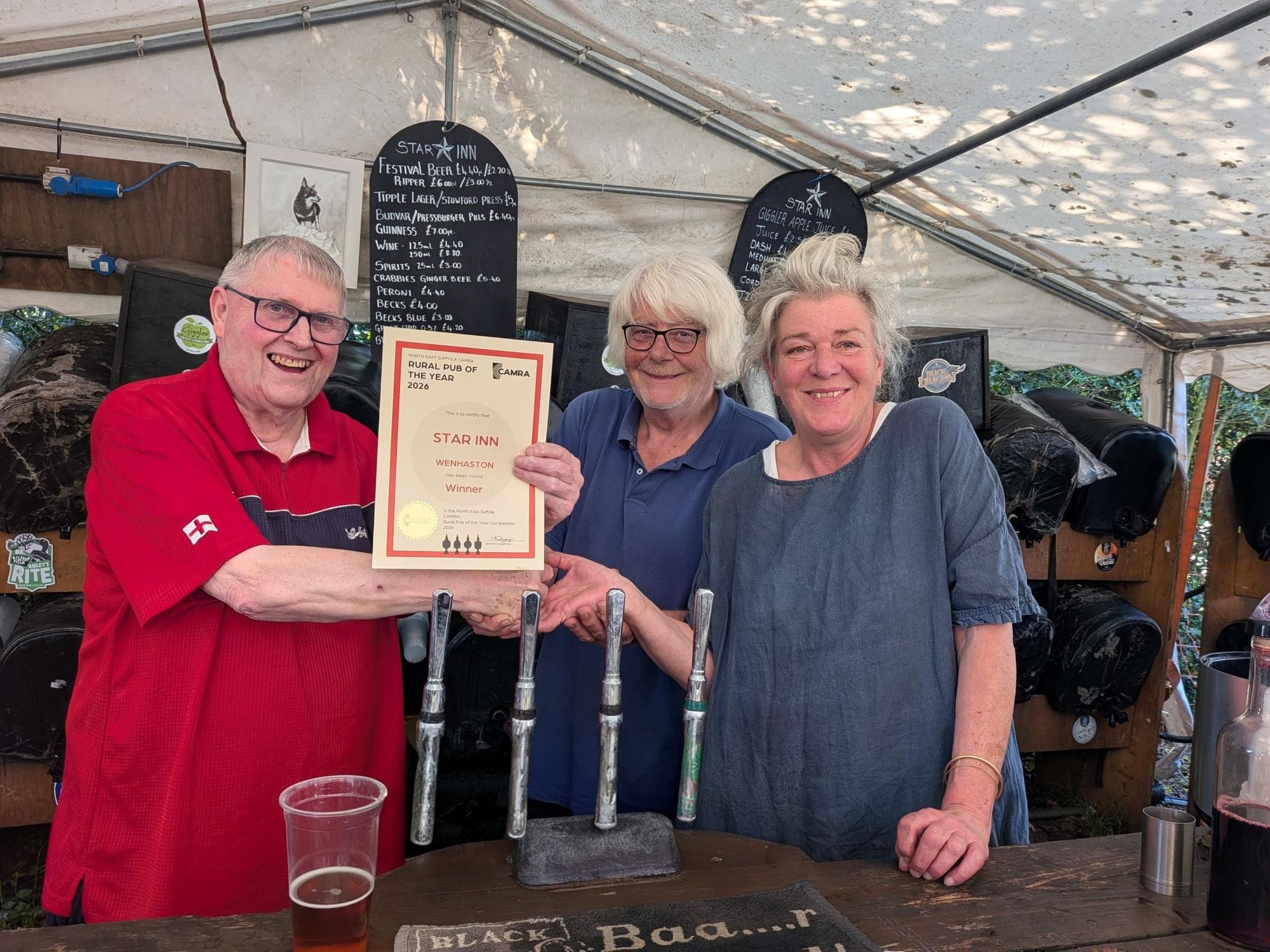 Wenhaston Star Inn Rural PotY 2026. (Festival, External, Publican, Award). Published on 24-05-2026
