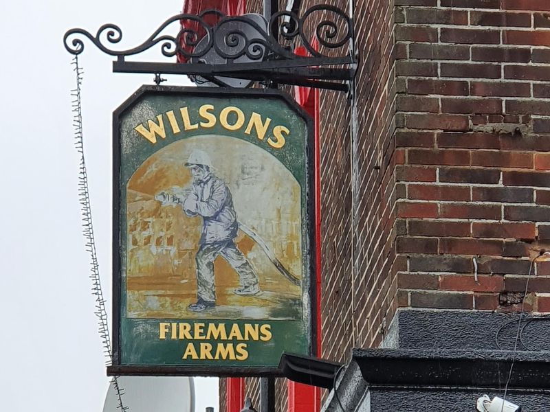 Firemans Arms Pub Sign March 2022. (Sign). Published on 04-03-2022 