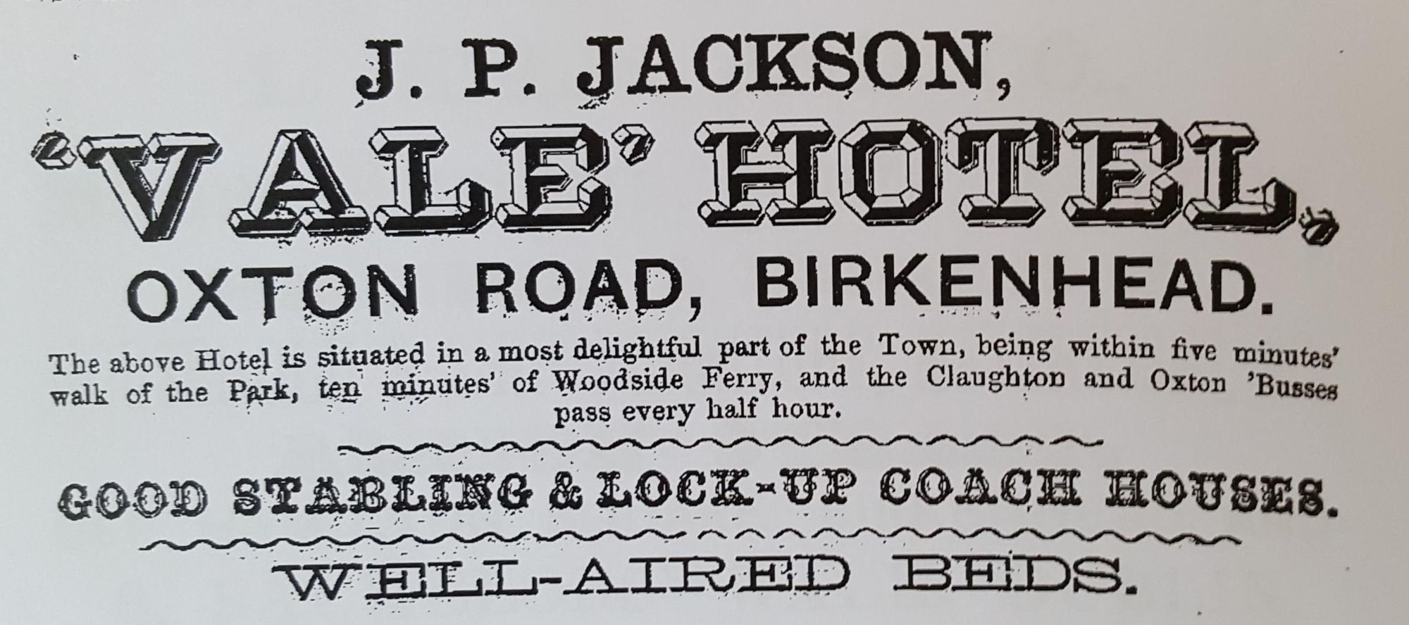 Advert from 1864. Published on 21-04-2019