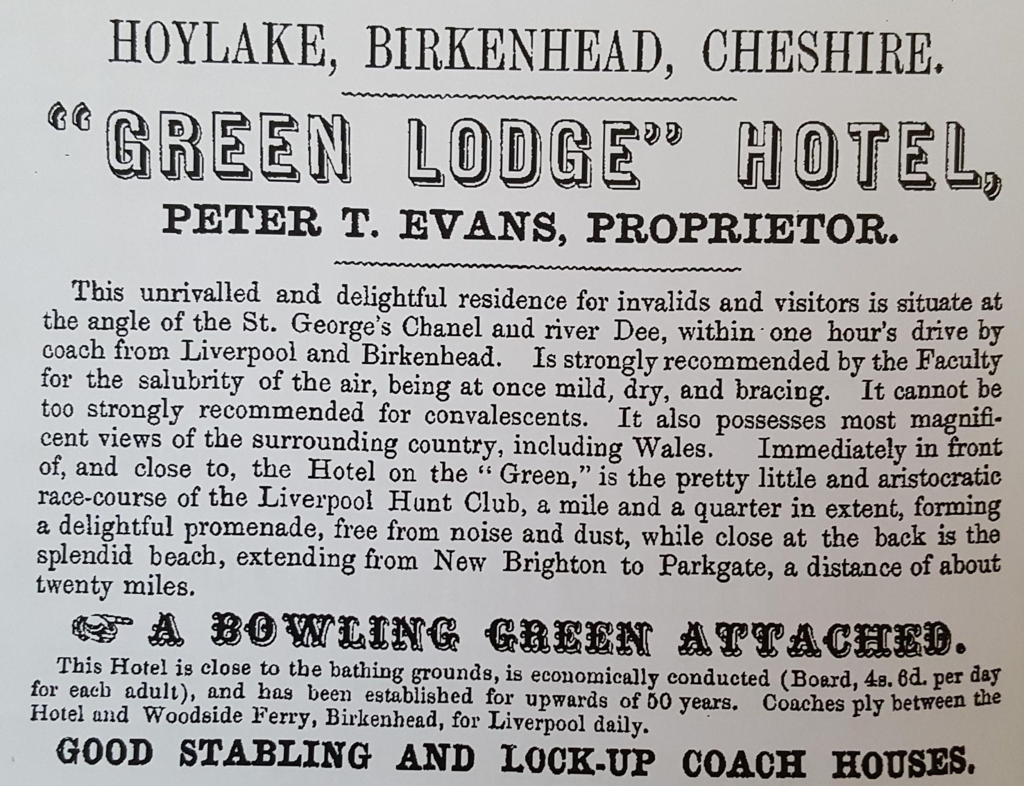 Advert from 1864. Published on 21-04-2019