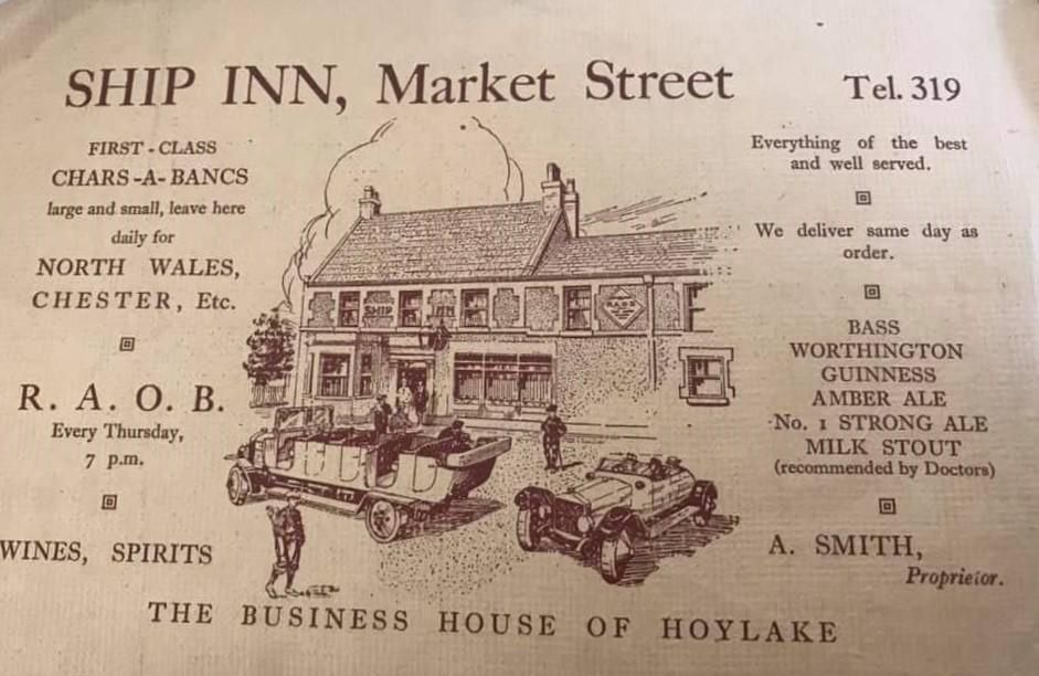 Ship Hoylake Advert c1925. Published on 14-12-2021