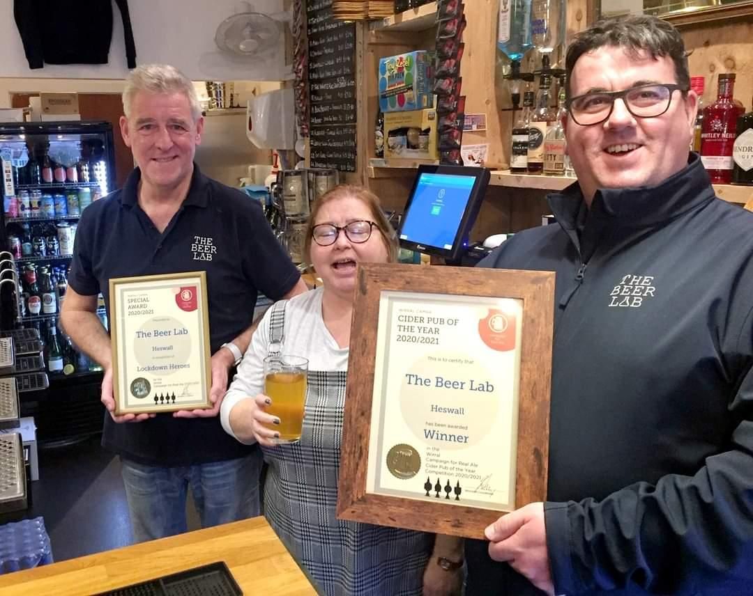 Beer Lab Cider Pub of the Year 2021 & Lockdown Hero Award 2021. (Award). Published on 21-11-2021
