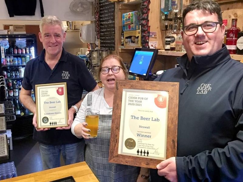 Beer Lab Cider Pub of the Year 2021 & Lockdown Hero Award 2021. (Award). Published on 21-11-2021 