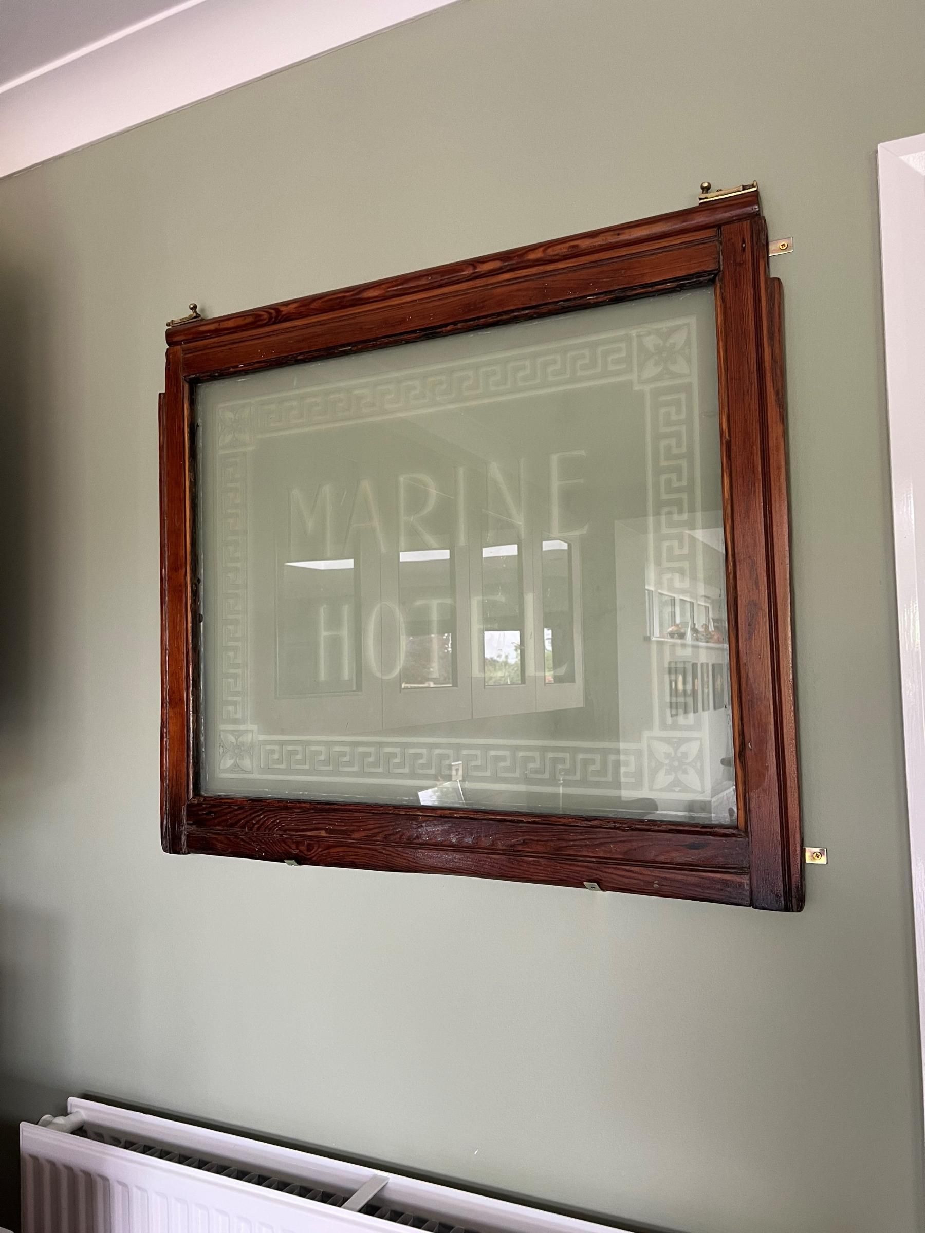 Window saved from pub. Photo coutesy of Nigel Partington. Published on 05-08-2025