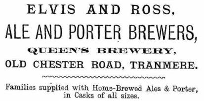 Elvis & Ross Queens Brewery 1880 Advert. Published on 19-06-2020