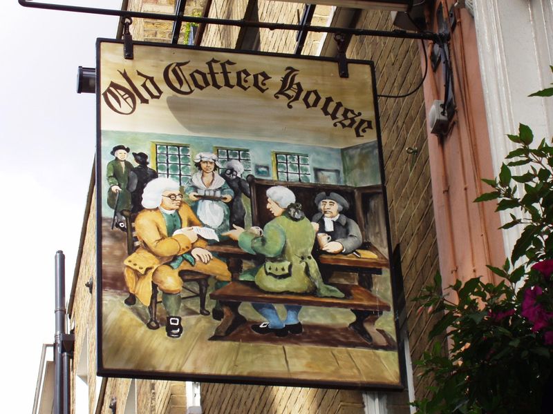 Old Coffee House W1 sign June 2017. (Pub, External, Sign). Published on 05-06-2017 