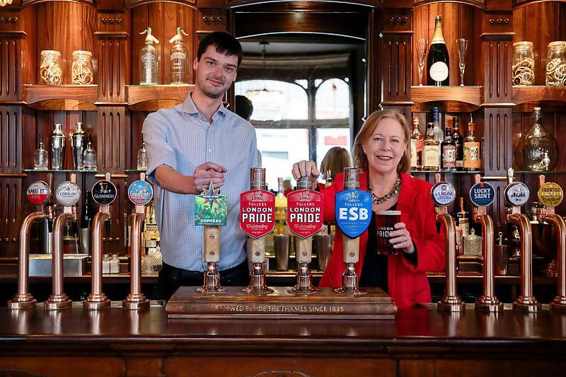 Pub opened by Ruth Cadbury MP with General Manager Jeremy Freema. (Pub, Bar, Publican). Published on 05-04-2024