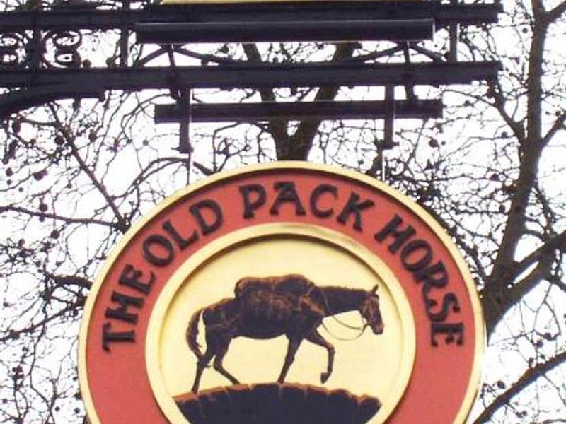 Old Pack Horse W4 sign. (Pub, External, Sign). Published on 22-02-2015 