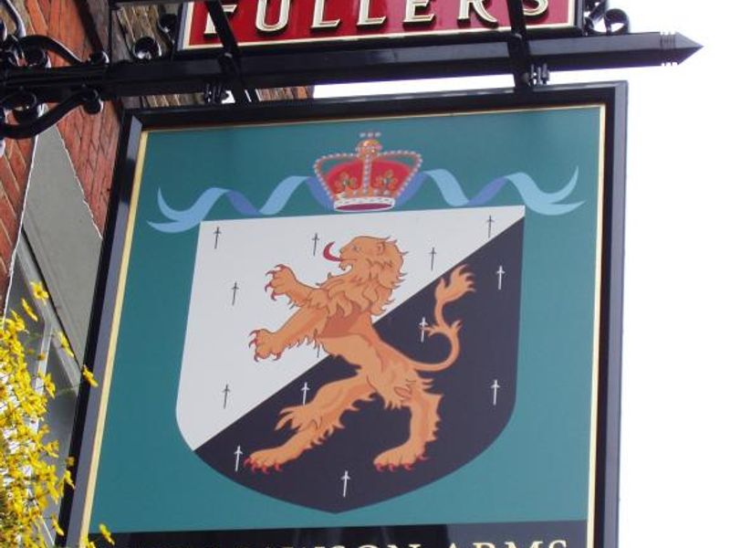 Mawson Arms W4 sign. (Pub, Sign). Published on 12-09-2014