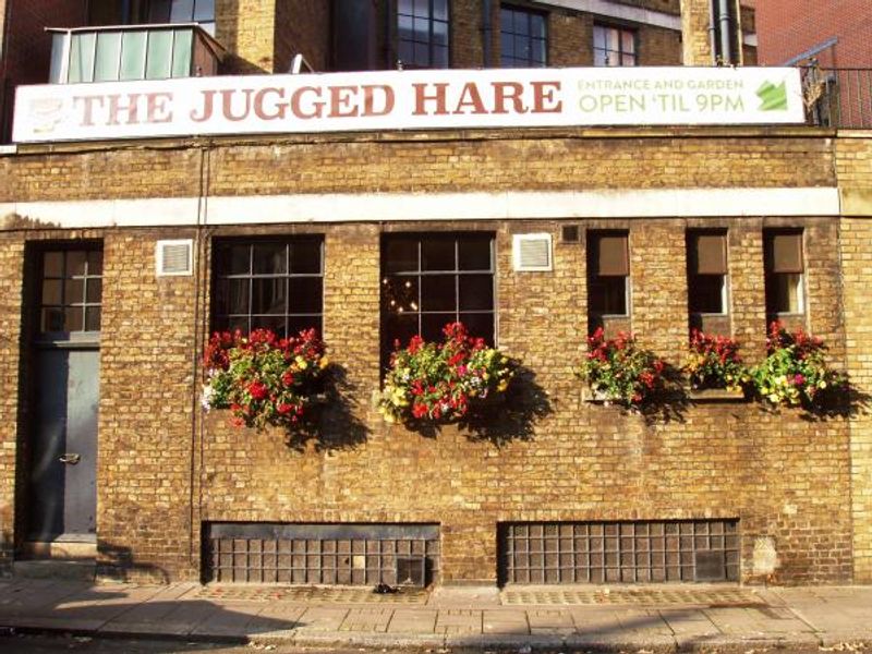 Jugged Hare SW1 back Sept 2015. (Pub, External). Published on 20-09-2015
