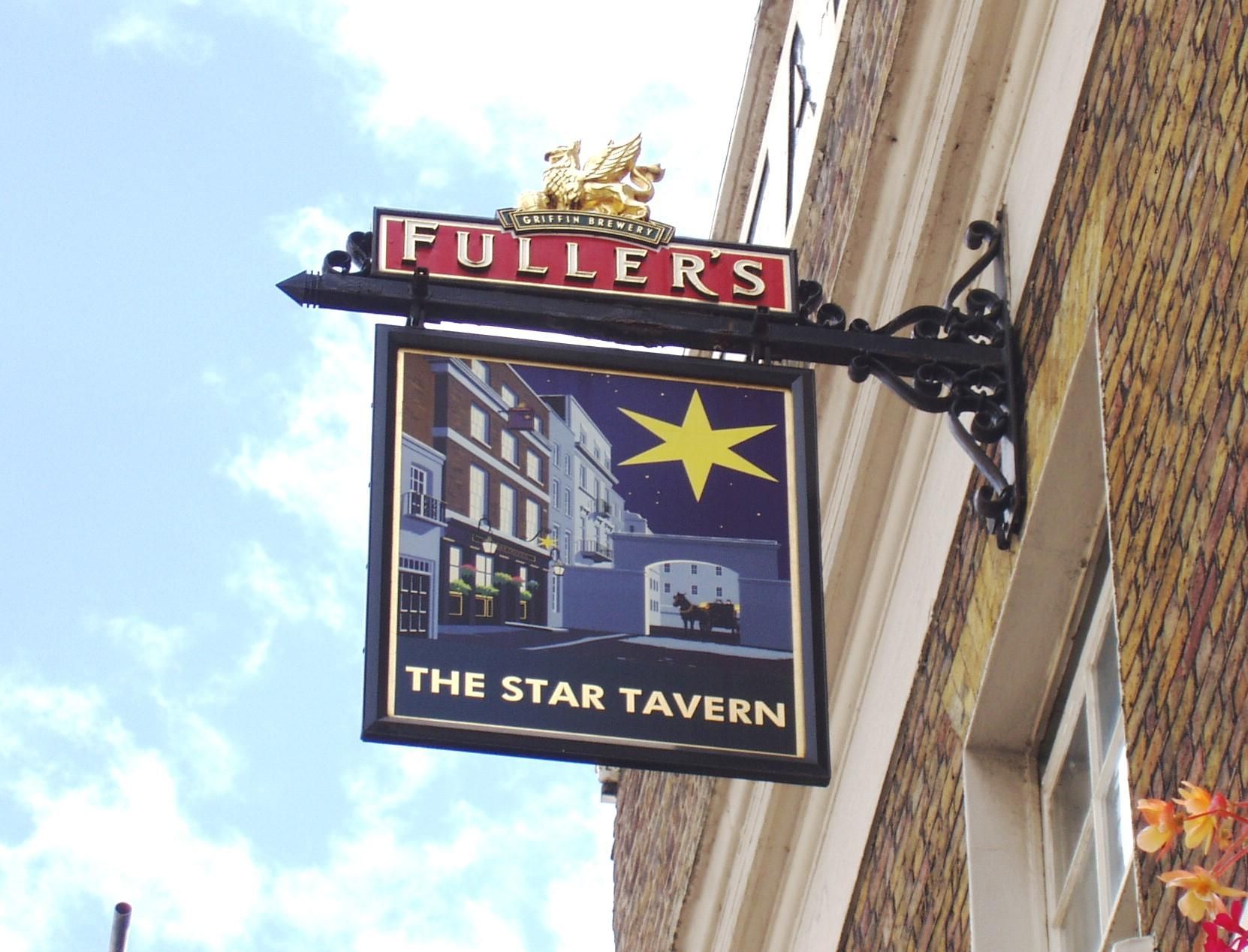 Star Tavern SW1 sign Sep 2017. (Pub, External, Sign). Published on 14-09-2017