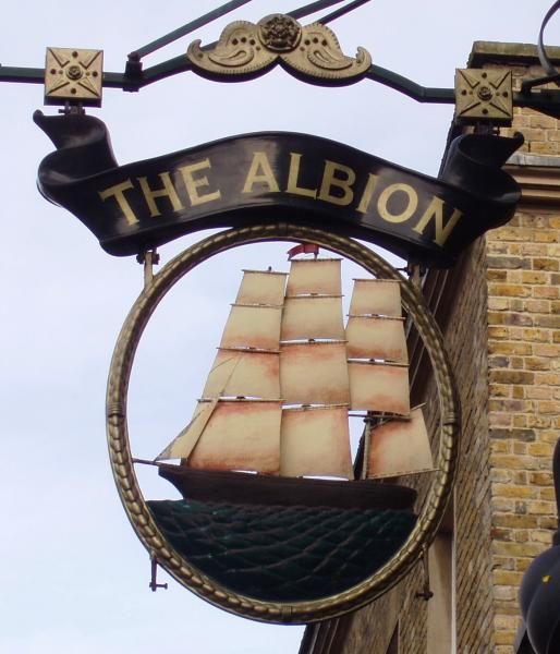 West Ken Albion sign. (Pub, External, Sign). Published on 21-10-2013