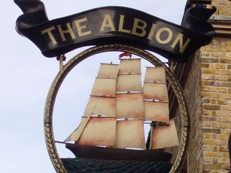 West Ken Albion sign. (Pub, External, Sign). Published on 21-10-2013 