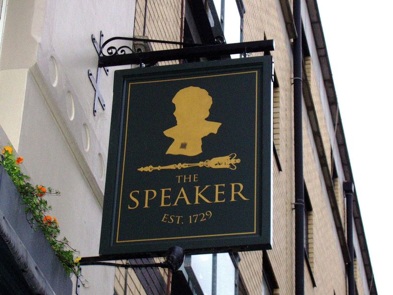 Speaker SW1-sign Jan 2019. (Pub, External, Sign). Published on 13-01-2019
