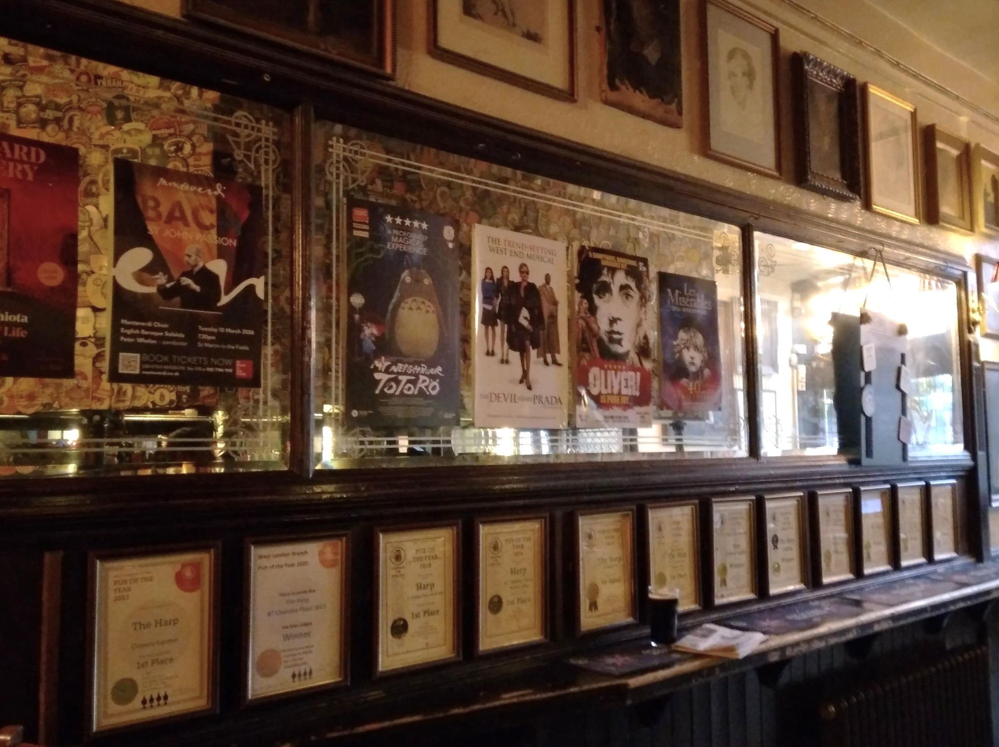 Harp awards wall. (Pub, Award). Published on 23-02-2026