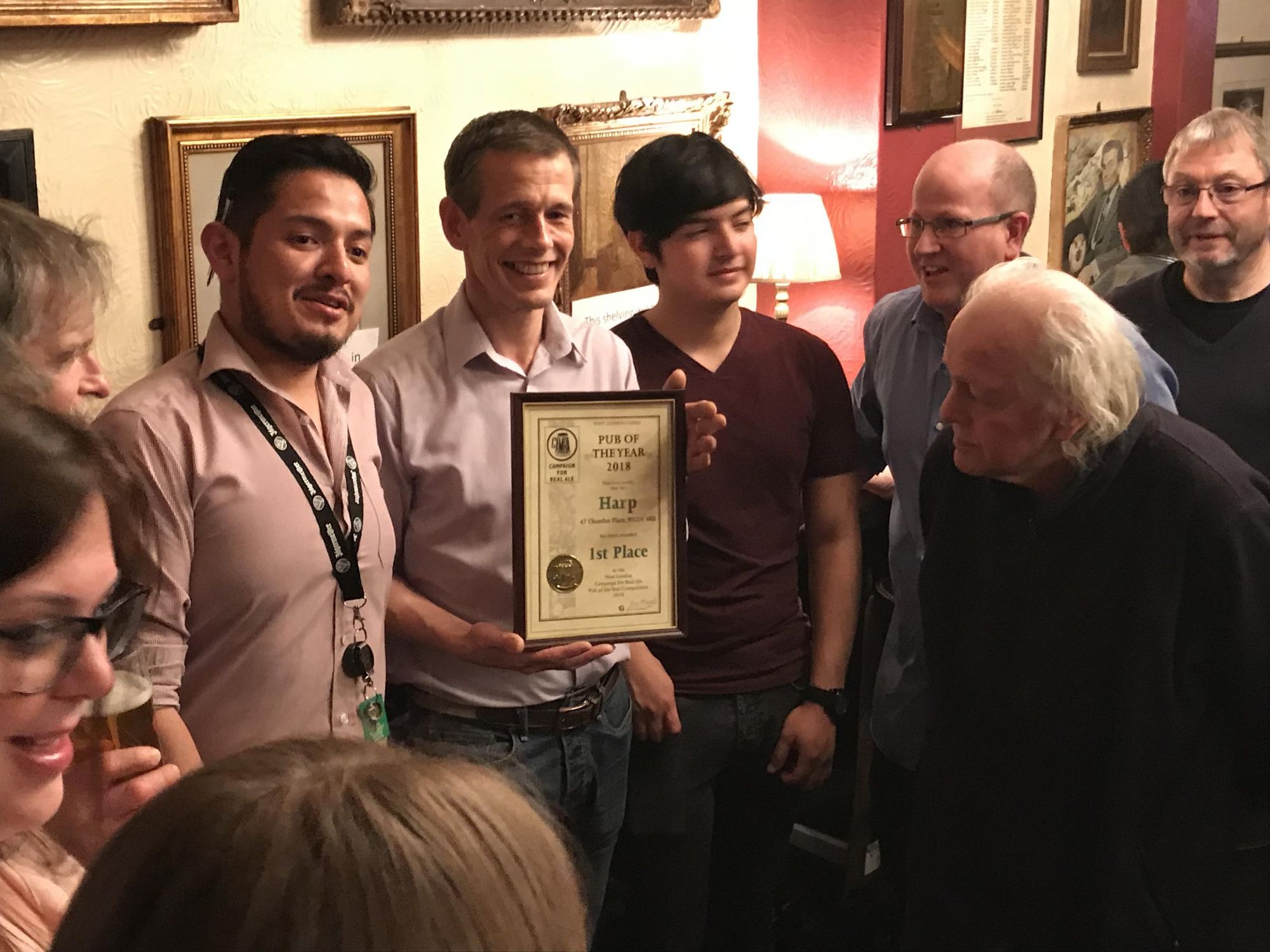Harp branch POTY night 2018. (Pub, Bar, Publican, Award). Published on 23-04-2018