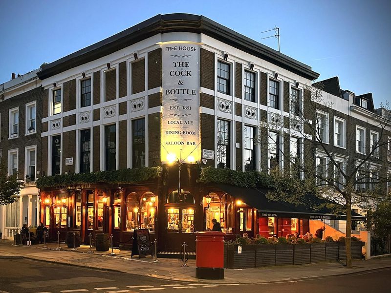 Cock & Bottle - Exterior Evening. (Pub, External, Key). Published on 14-05-2026
