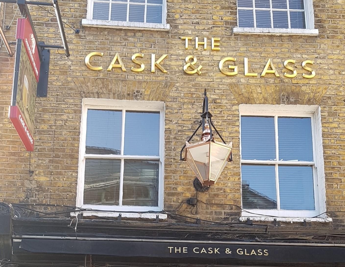 Cask & Glass SW1 July 2021. (Pub, External). Published on 18-07-2021