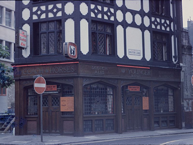 1969 Coach & Horses Bruton St. (Pub, External). Published on 28-02-2025