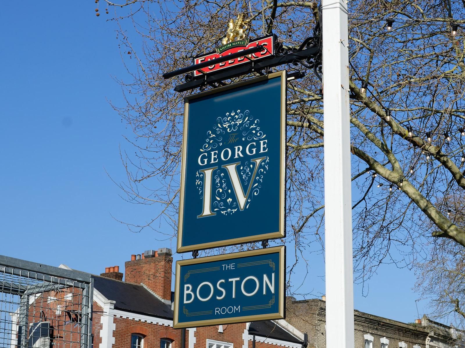 George IV, Chiswick - Pub sign March 2026. (External, Sign). Published on 20-03-2026