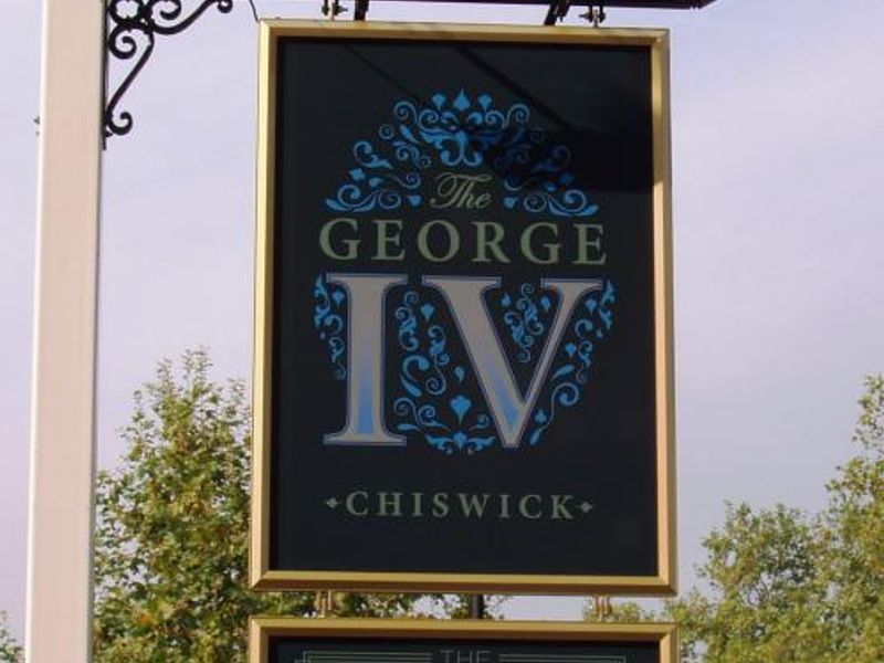 George IV W4 sign. (Pub, External, Sign). Published on 23-09-2014 