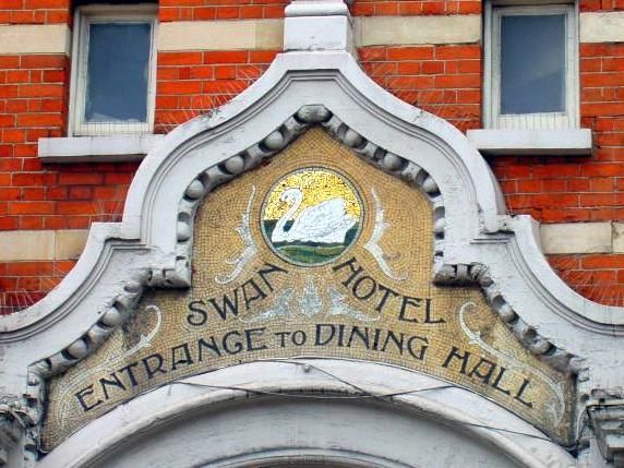 Swan, W6 - Ext Sign - May 2014. (Pub, External, Restaurant, Sign). Published on 16-03-2016