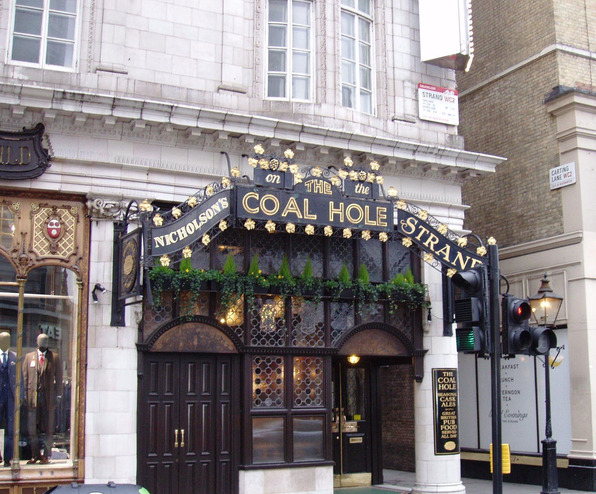 Coal Hole WC2 Jan 2017. (Pub, External, Key). Published on 08-01-2017