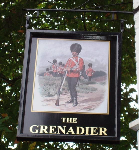 Belgravia, Grenadier sign1. (Pub, External, Sign). Published on 21-10-2013