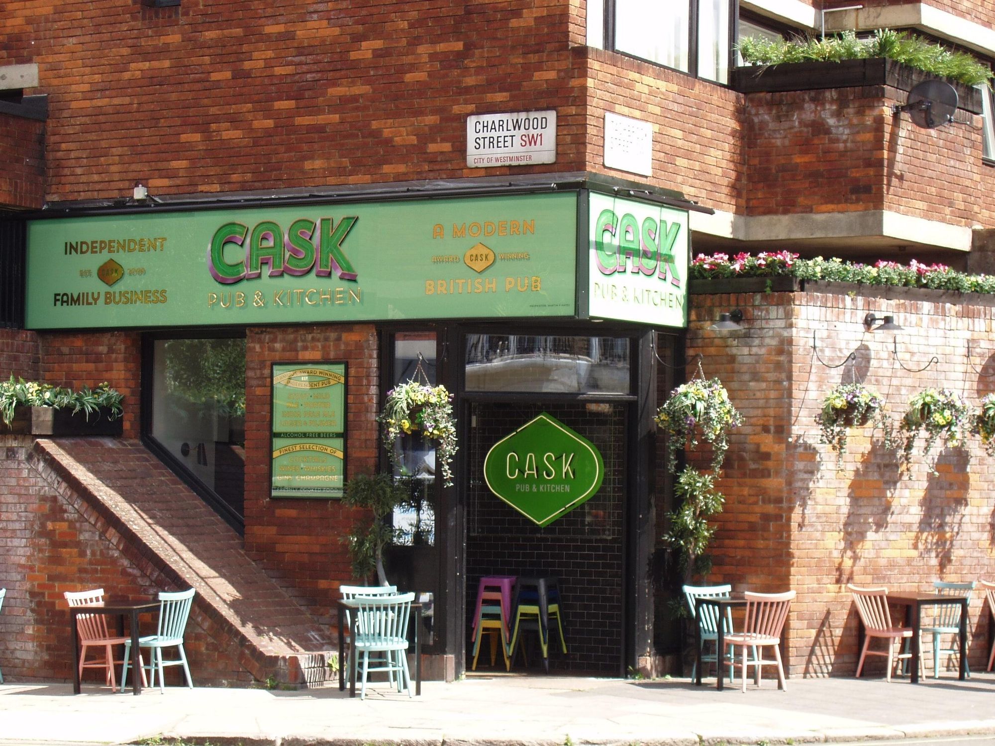 Cask Pub exterior Aug 2023. (Pub, External, Key). Published on 15-08-2023