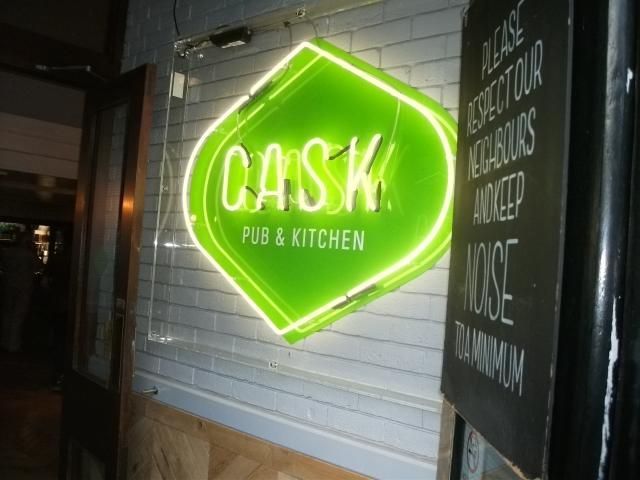 Cask Pub Neon Sign. (Pub, External, Sign). Published on 16-05-2018