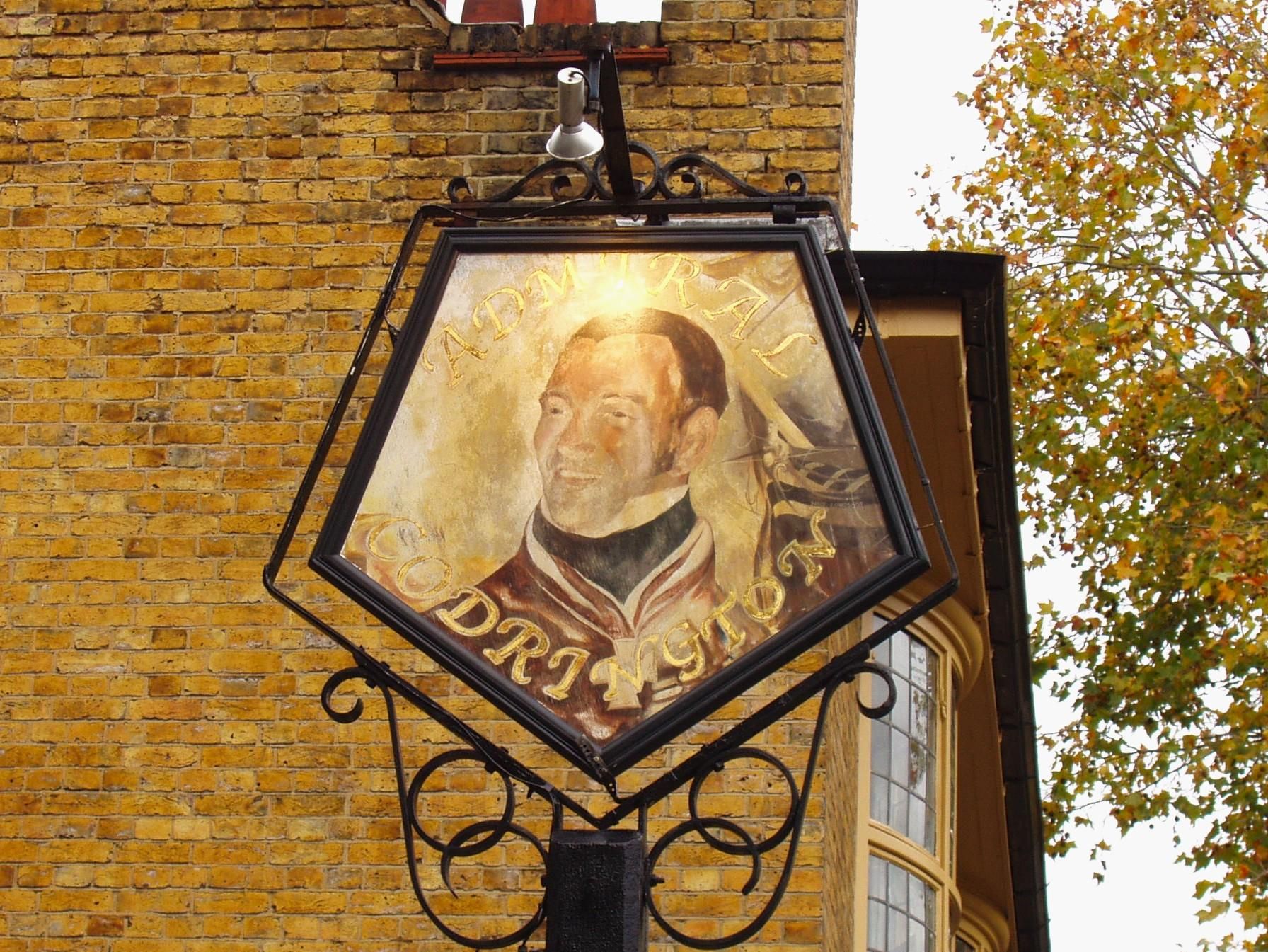 Admiral Cod-2 Oct 25. (Pub, External, Sign). Published on 17-10-2025