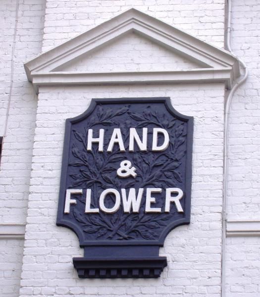 Olympia, Hand & Flower wall. (Pub, External). Published on 21-10-2013