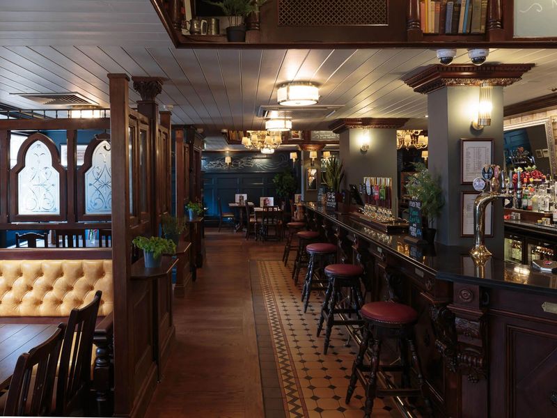 Interior of pub. (Pub, Bar). Published on 23-03-2023 
