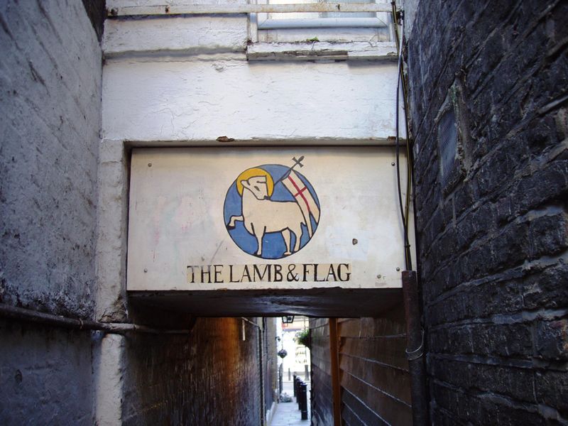 Lamb & Flag WC2-3 Jan 2019. (Pub, External, Sign). Published on 03-02-2019