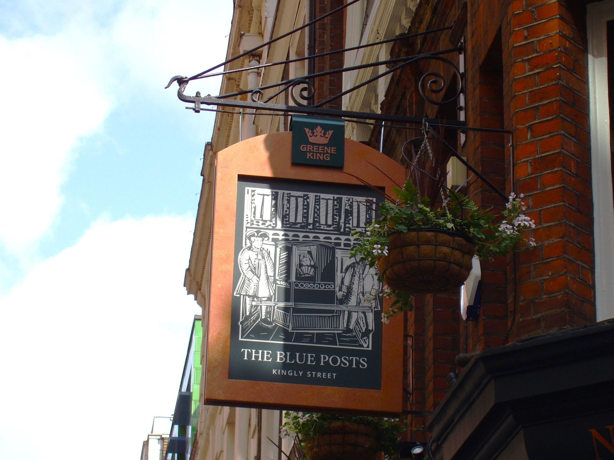 Blue Posts Kingly St-4 June 2025. (Pub, External, Sign). Published on 08-06-2025