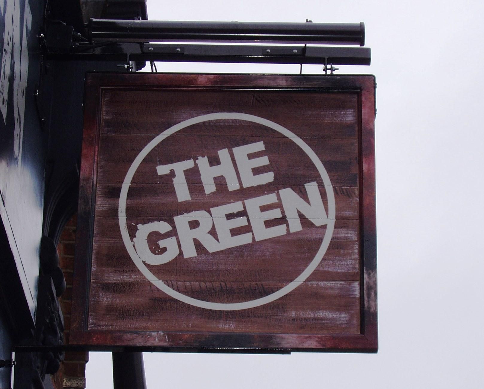 Green W12 sign Dec 2016. (Pub, External, Sign). Published on 25-12-2016