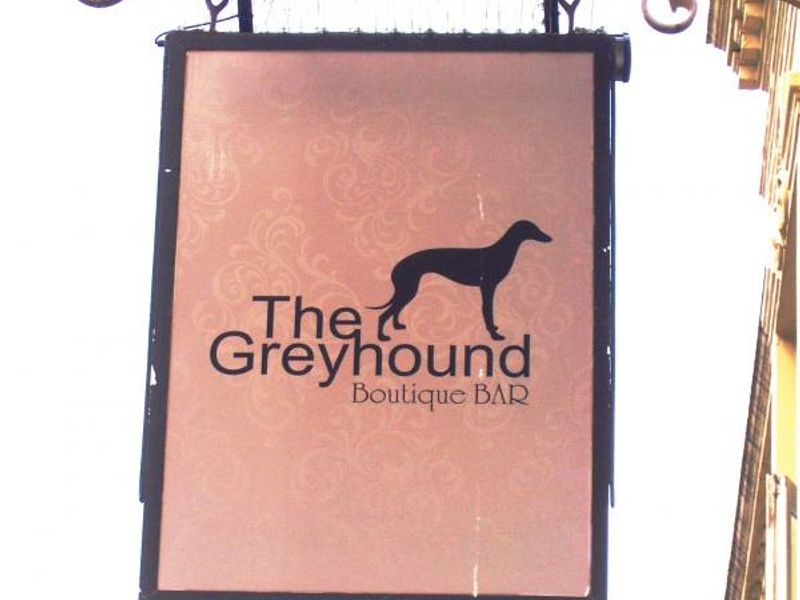 Shepherds Bush, Greyhound sign. (Pub, External, Sign). Published on 06-10-2015