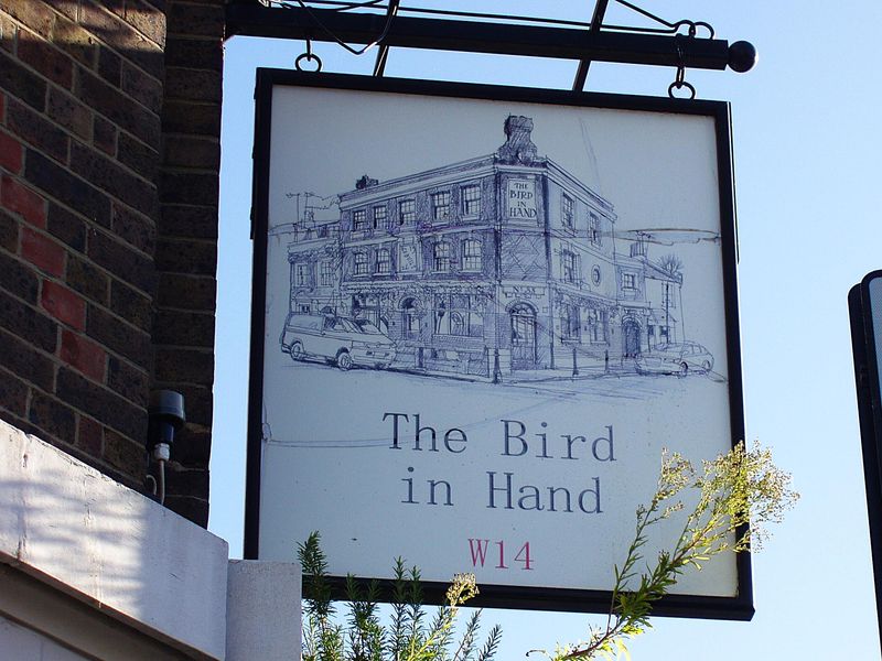 Bird in Hand swingsign Nov 2024. (Pub, External, Sign). Published on 12-11-2024