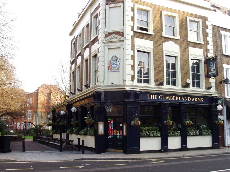 Cumberland Arms W14-1 Jan 2019. (Pub, External, Key). Published on 06-01-2019