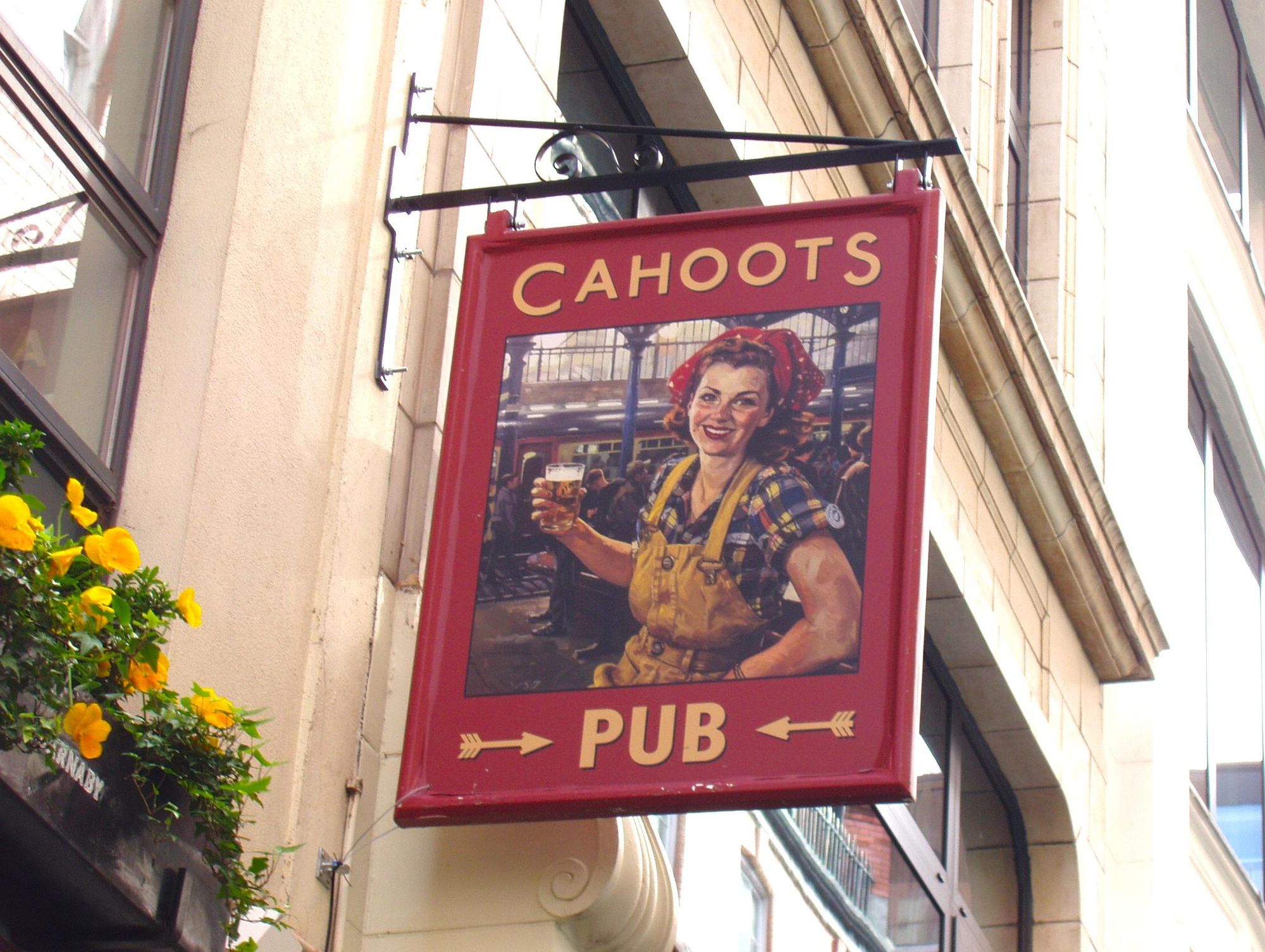 Cahoots sign Apr 2025. (Pub, External, Sign). Published on 20-04-2025