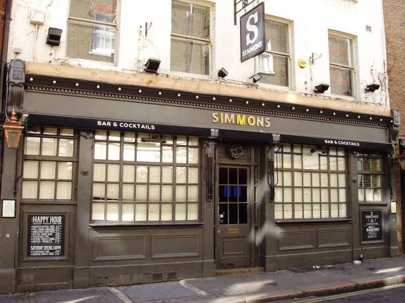 Simmons Soho W1 May 2017. (Pub, External, Key). Published on 23-05-2017